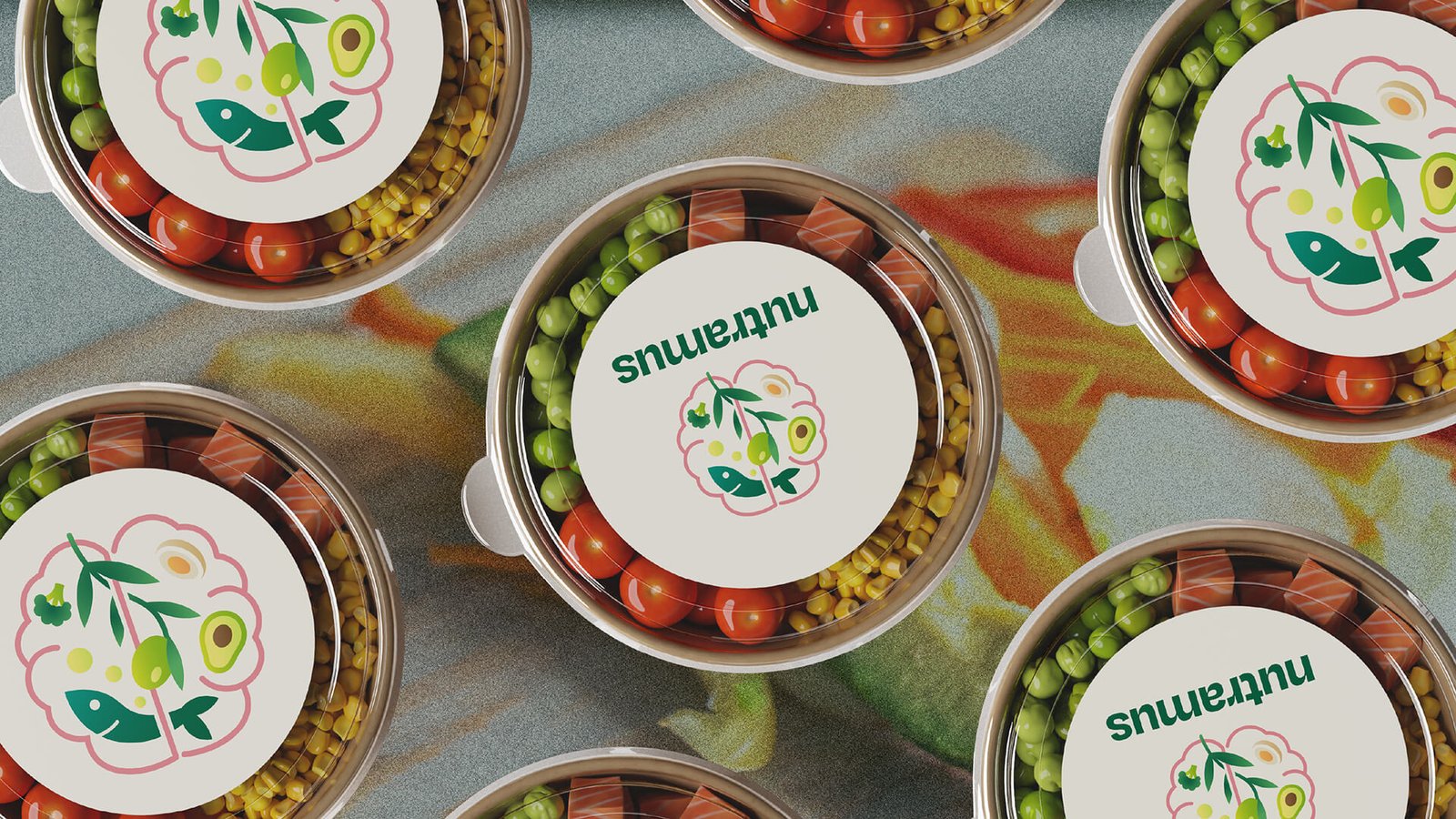 Aplicaciones del logotipo y favicon de Nutramus